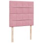 vidaXL Boxspringbett mit Matratze Rosa 90x190 cm Samt vidaXL Boxspringbett mit Matratze Rosa 90x190 cm Samt