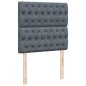 vidaXL Boxspringbett mit Matratze Dunkelgrau 90x190 cm Samt vidaXL Boxspringbett mit Matratze Dunkelgrau 90x190 cm Samt