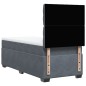 vidaXL Boxspringbett mit Matratze Dunkelgrau 90x190 cm Samt vidaXL Boxspringbett mit Matratze Dunkelgrau 90x190 cm Samt