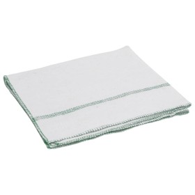 vidaXL Reinigungstücher 50 Stk. Weiß mit Grünen Gestreift 50x60 cm
