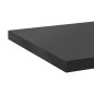 vidaXL Wandregale 2 Stk. 100x40x3 cm Schwarz Edelstahl vidaXL Wandregale 2 Stk. 100x40x3 cm Schwarz Edelstahl
