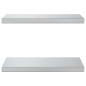 vidaXL Wandregale 2 Stk. 50x30x3 cm Silbern Edelstahl vidaXL Wandregale 2 Stk. 50x30x3 cm Silbern Edelstahl