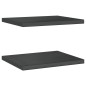 vidaXL Wandregale 2 Stk. 50x40x3 cm Schwarz Edelstahl vidaXL Wandregale 2 Stk. 50x40x3 cm Schwarz Edelstahl