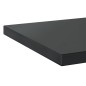 vidaXL Wandregale 2 Stk. 50x40x3 cm Schwarz Edelstahl vidaXL Wandregale 2 Stk. 50x40x3 cm Schwarz Edelstahl