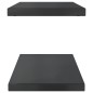 vidaXL Wandregale 2 Stk. 75x30x3 cm Schwarz Edelstahl vidaXL Wandregale 2 Stk. 75x30x3 cm Schwarz Edelstahl