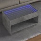 vidaXL Couchtisch mit Infinity-LED Betongrau 90x50x50 cm vidaXL Couchtisch mit Infinity-LED Betongrau 90x50x50 cm