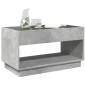 vidaXL Couchtisch mit Infinity-LED Betongrau 90x50x50 cm vidaXL Couchtisch mit Infinity-LED Betongrau 90x50x50 cm