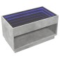vidaXL Couchtisch mit Infinity-LED Betongrau 90x50x50 cm vidaXL Couchtisch mit Infinity-LED Betongrau 90x50x50 cm