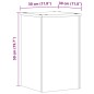 vidaXL Pflanzenständer 2 Stk. Betongrau 30x30x50 cm Holzwerkstoff vidaXL Pflanzenständer 2 Stk. Betongrau 30x30x50 cm Holzwerkstoff