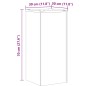 vidaXL Pflanzenständer 2 Stk. Sonoma-Eiche 30x30x70 cm Holzwerkstoff vidaXL Pflanzenständer 2 Stk. Sonoma-Eiche 30x30x70 cm Holzwerkstoff