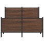 vidaXL Metallbett ohne Matratze Braun Eichen-Optik 120x200 cm vidaXL Metallbett ohne Matratze Braun Eichen-Optik 120x200 cm