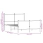 vidaXL Metallbett ohne Matratze Braun Eichen-Optik 120x200 cm vidaXL Metallbett ohne Matratze Braun Eichen-Optik 120x200 cm