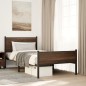 vidaXL Metallbett ohne Matratze Eichen-Optik 107x203 cm vidaXL Metallbett ohne Matratze Eichen-Optik 107x203 cm