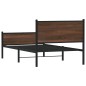 vidaXL Metallbett ohne Matratze Eichen-Optik 107x203 cm vidaXL Metallbett ohne Matratze Eichen-Optik 107x203 cm