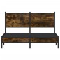 vidaXL Metallbett ohne Matratze Räuchereiche 137x190 cm vidaXL Metallbett ohne Matratze Räuchereiche 137x190 cm