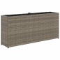 vidaXL Hochbeet mit 2 Fächern Grau 90x20x40 cm Poly Rattan vidaXL Hochbeet mit 2 Fächern Grau 90x20x40 cm Poly Rattan