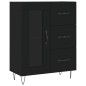 Highboard Schwarz 69,5x34x180 cm Holzwerkstoff Highboard Schwarz 69,5x34x180 cm Holzwerkstoff
