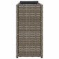 vidaXL Hochbeet mit 2 Fächern Grau 90x20x40 cm Poly Rattan vidaXL Hochbeet mit 2 Fächern Grau 90x20x40 cm Poly Rattan