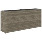 vidaXL Hochbeet mit 2 Fächern Grau 90x20x40 cm Poly Rattan vidaXL Hochbeet mit 2 Fächern Grau 90x20x40 cm Poly Rattan