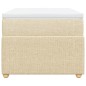 vidaXL Boxspringbett mit Matratze Creme 100x200 cm Stoff vidaXL Boxspringbett mit Matratze Creme 100x200 cm Stoff