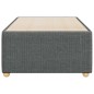vidaXL Bettgestell ohne Matratze Dunkelgrau 100x200 cm Stoff vidaXL Bettgestell ohne Matratze Dunkelgrau 100x200 cm Stoff