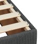 vidaXL Bettgestell ohne Matratze Dunkelgrau 100x200 cm Stoff vidaXL Bettgestell ohne Matratze Dunkelgrau 100x200 cm Stoff