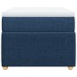 vidaXL Boxspringbett mit Matratze Blau 90x200 cm Stoff vidaXL Boxspringbett mit Matratze Blau 90x200 cm Stoff
