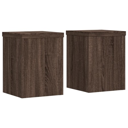 vidaXL Pflanzenständer 2 Stk. Braun Eiche 15x15x20 cm Holzwerkstoff