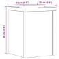 vidaXL Pflanzenständer 2 Stk. Braun Eiche 15x15x20 cm Holzwerkstoff vidaXL Pflanzenständer 2 Stk. Braun Eiche 15x15x20 cm Holzwerkstoff