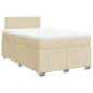 vidaXL Boxspringbett mit Matratze Creme 120x200 cm Stoff vidaXL Boxspringbett mit Matratze Creme 120x200 cm Stoff