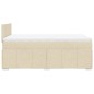 vidaXL Boxspringbett mit Matratze Creme 120x200 cm Stoff vidaXL Boxspringbett mit Matratze Creme 120x200 cm Stoff
