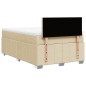 vidaXL Boxspringbett mit Matratze Creme 120x200 cm Stoff vidaXL Boxspringbett mit Matratze Creme 120x200 cm Stoff