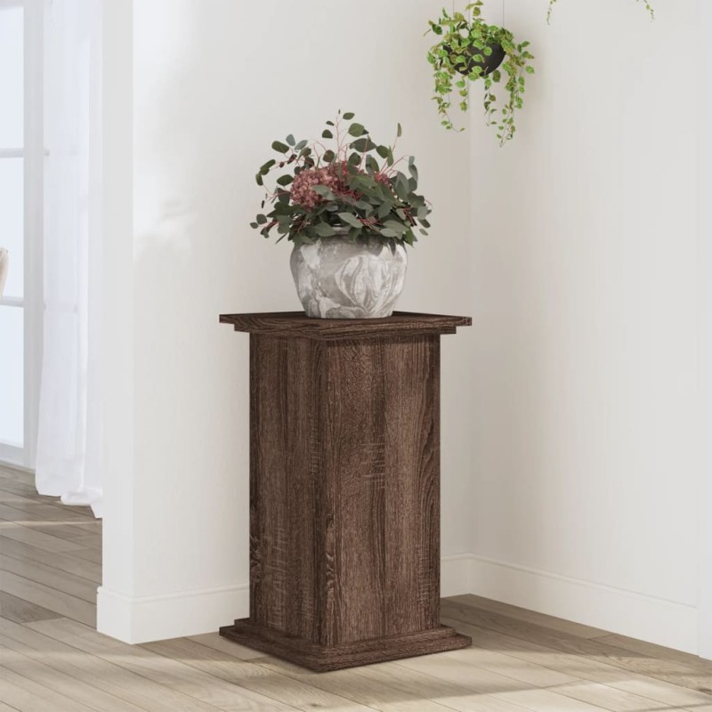 vidaXL Pflanzenständer Braun Eichen-Optik 33x33x60 cm Holzwerkstoff vidaXL Pflanzenständer Braun Eichen-Optik 33x33x60 cm Holzwerkstoff