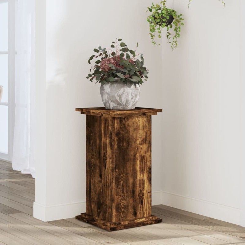 vidaXL Pflanzenständer Räuchereiche 33x33x60 cm Holzwerkstoff vidaXL Pflanzenständer Räuchereiche 33x33x60 cm Holzwerkstoff