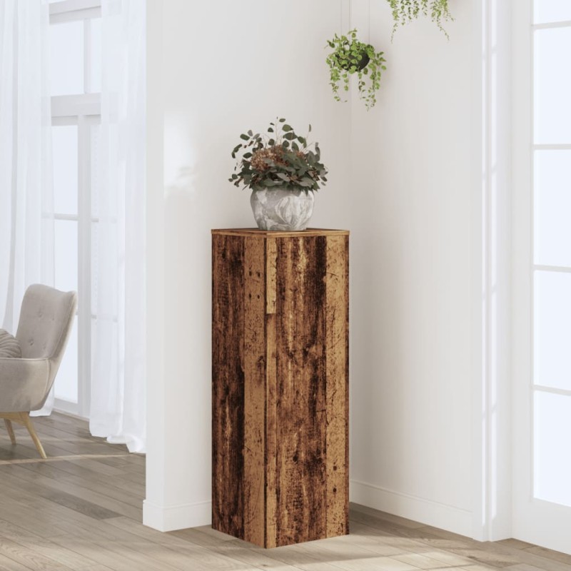 vidaXL Pflanzenständer Altholz-Optik 33x33x100 cm Holzwerkstoff vidaXL Pflanzenständer Altholz-Optik 33x33x100 cm Holzwerkstoff