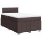 vidaXL Boxspringbett mit Matratze Dunkelbraun 120x200 cm Stoff vidaXL Boxspringbett mit Matratze Dunkelbraun 120x200 cm Stoff