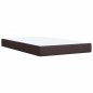 vidaXL Boxspringbett mit Matratze Dunkelbraun 120x200 cm Stoff vidaXL Boxspringbett mit Matratze Dunkelbraun 120x200 cm Stoff