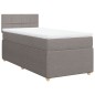 vidaXL Boxspringbett mit Matratze Taupe 90x200 cm Stoff vidaXL Boxspringbett mit Matratze Taupe 90x200 cm Stoff