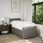 vidaXL Boxspringbett mit Matratze Taupe 90x200 cm Stoff vidaXL Boxspringbett mit Matratze Taupe 90x200 cm Stoff