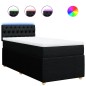 vidaXL Boxspringbett mit Matratze Schwarz 90x200 cm Stoff vidaXL Boxspringbett mit Matratze Schwarz 90x200 cm Stoff