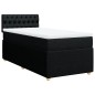 vidaXL Boxspringbett mit Matratze Schwarz 90x200 cm Stoff vidaXL Boxspringbett mit Matratze Schwarz 90x200 cm Stoff