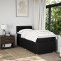 vidaXL Boxspringbett mit Matratze Schwarz 90x200 cm Stoff vidaXL Boxspringbett mit Matratze Schwarz 90x200 cm Stoff