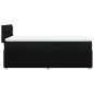vidaXL Boxspringbett mit Matratze Schwarz 90x200 cm Stoff vidaXL Boxspringbett mit Matratze Schwarz 90x200 cm Stoff