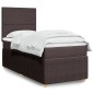 vidaXL Boxspringbett mit Matratze Dunkelbraun 80x200 cm Stoff vidaXL Boxspringbett mit Matratze Dunkelbraun 80x200 cm Stoff