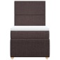 vidaXL Boxspringbett mit Matratze Dunkelbraun 80x200 cm Stoff vidaXL Boxspringbett mit Matratze Dunkelbraun 80x200 cm Stoff