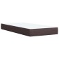 vidaXL Boxspringbett mit Matratze Dunkelbraun 80x200 cm Stoff vidaXL Boxspringbett mit Matratze Dunkelbraun 80x200 cm Stoff