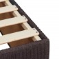 vidaXL Boxspringbett mit Matratze Dunkelbraun 80x200 cm Stoff vidaXL Boxspringbett mit Matratze Dunkelbraun 80x200 cm Stoff