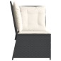 vidaXL Garten-Ecksofa mit Kissen Schwarz Poly Rattan vidaXL Garten-Ecksofa mit Kissen Schwarz Poly Rattan