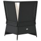vidaXL Garten-Ecksofa mit Kissen Schwarz Poly Rattan vidaXL Garten-Ecksofa mit Kissen Schwarz Poly Rattan
