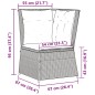 vidaXL Garten-Ecksofa mit Kissen Schwarz Poly Rattan vidaXL Garten-Ecksofa mit Kissen Schwarz Poly Rattan